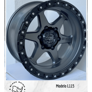 AROS BLACK RHINO RIN 17X9 6H 139.7 L115 GM
